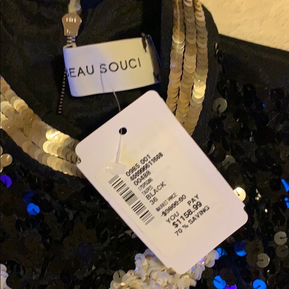 BEAU SOUCI SEQUIN CROP TOP - Picture 4 of 8